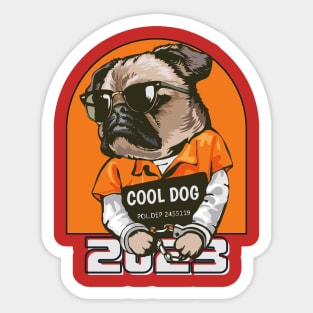 cool dog 2023 Sticker